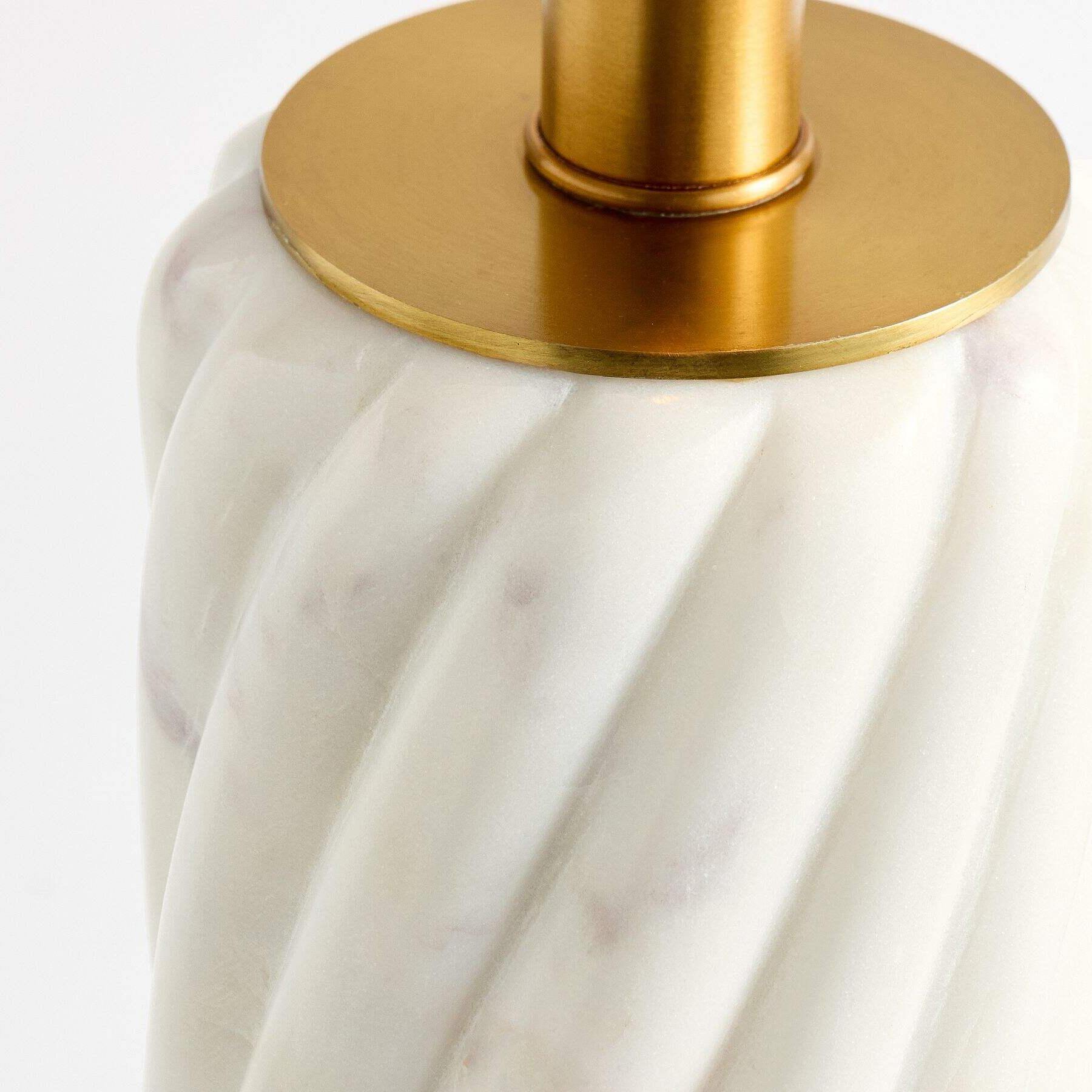 Albi Sculpture Marble Table Lamp – Minimalist metal design suitable for bedroom or living room