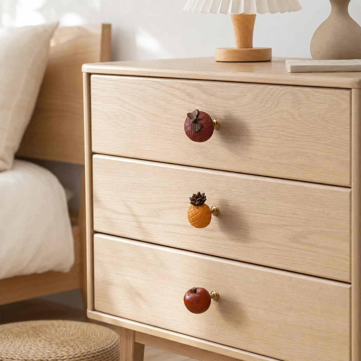 Handcrafted Wooden Fruit Cabinet Hardware