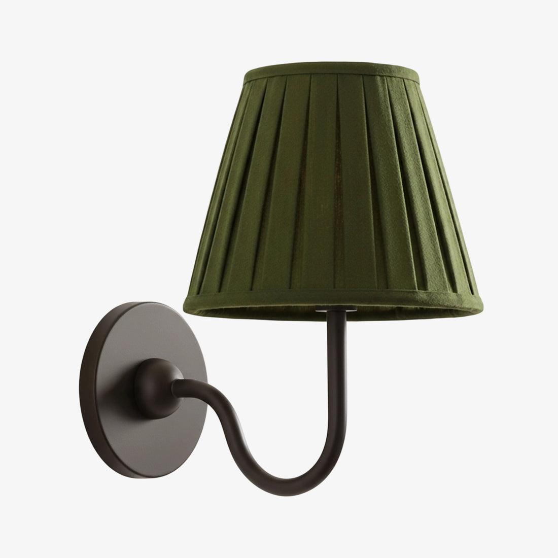 Luvora Vintage Pleated Shade Wall Lamp - Modern Brass Linen Wall Lighting