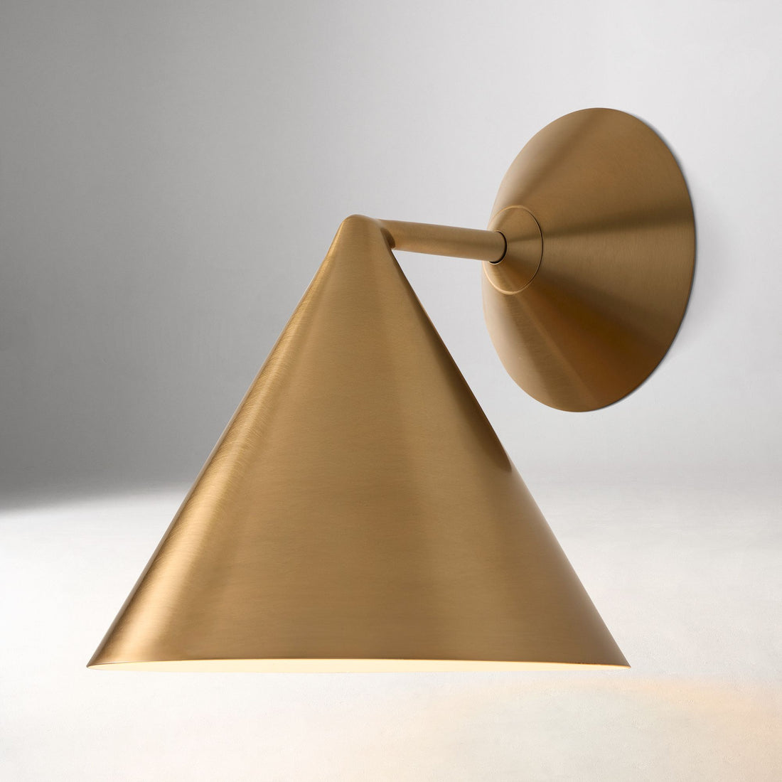 Brivana Metal Outdoor Wall Light - Modern Cone Sconce for Hallway