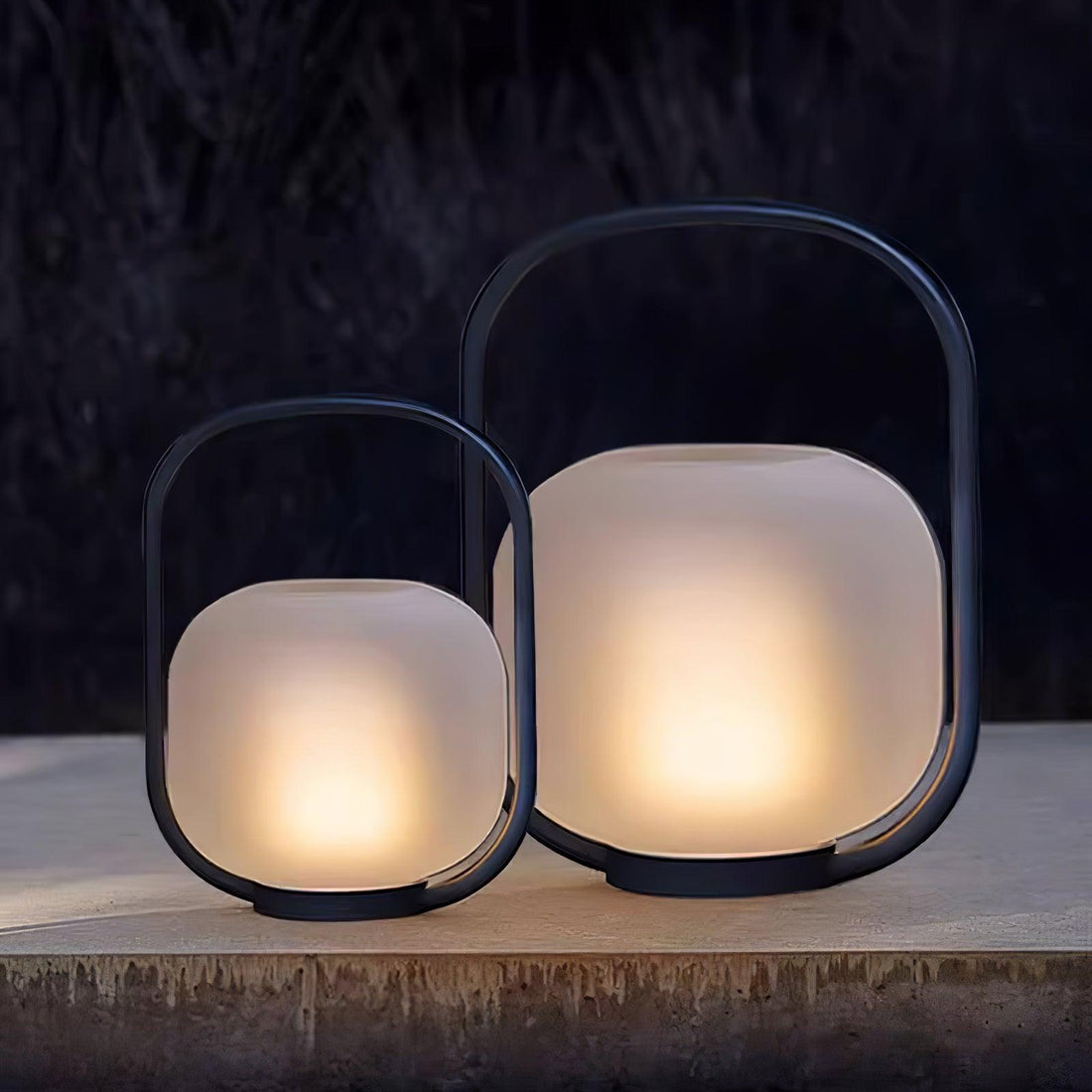 Tragbare Laterne Outdoor-Tischlampe - Wiederaufladbare Lampe für Balkon