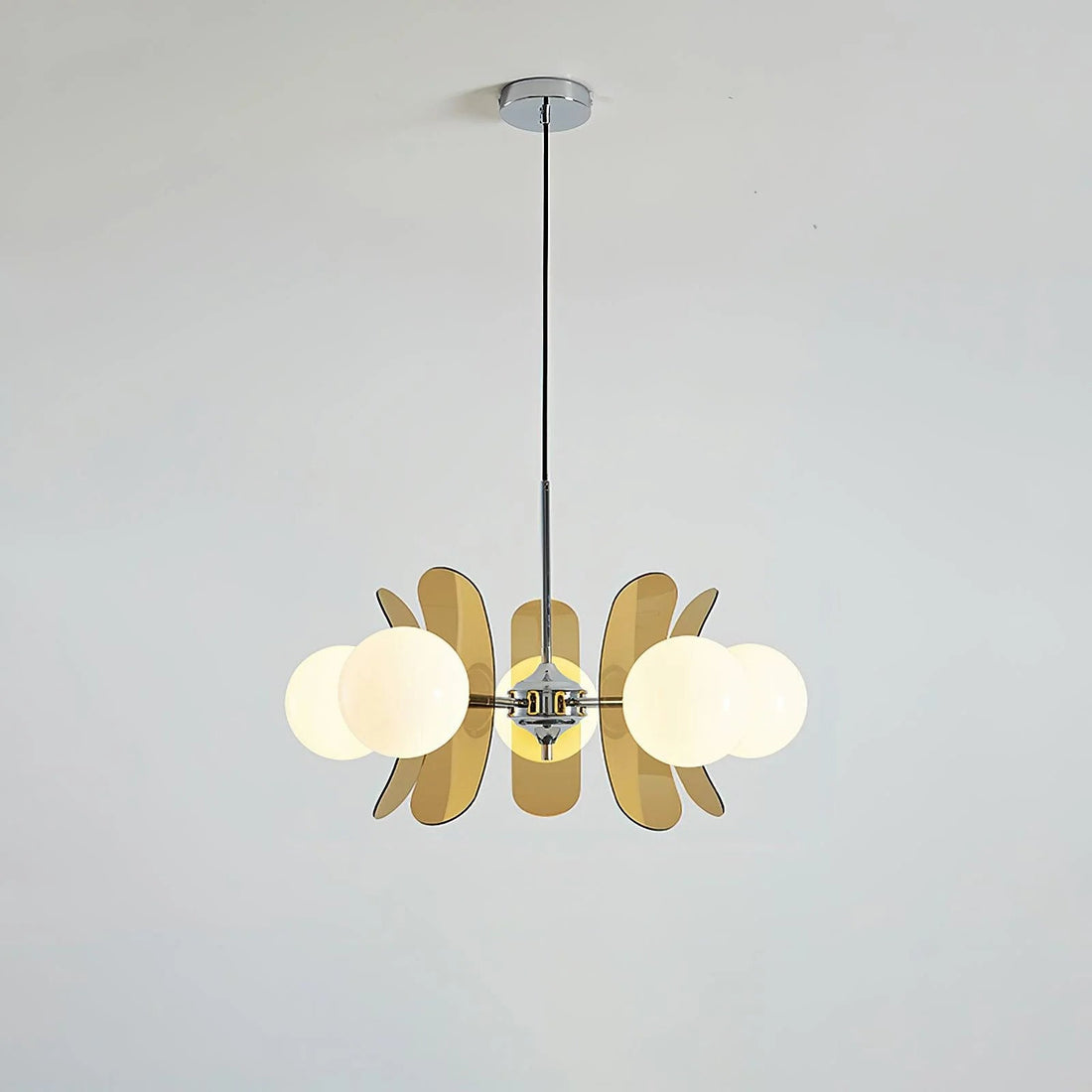 Art Deco Pendant Light - Petal Acrylic Material for Living Room