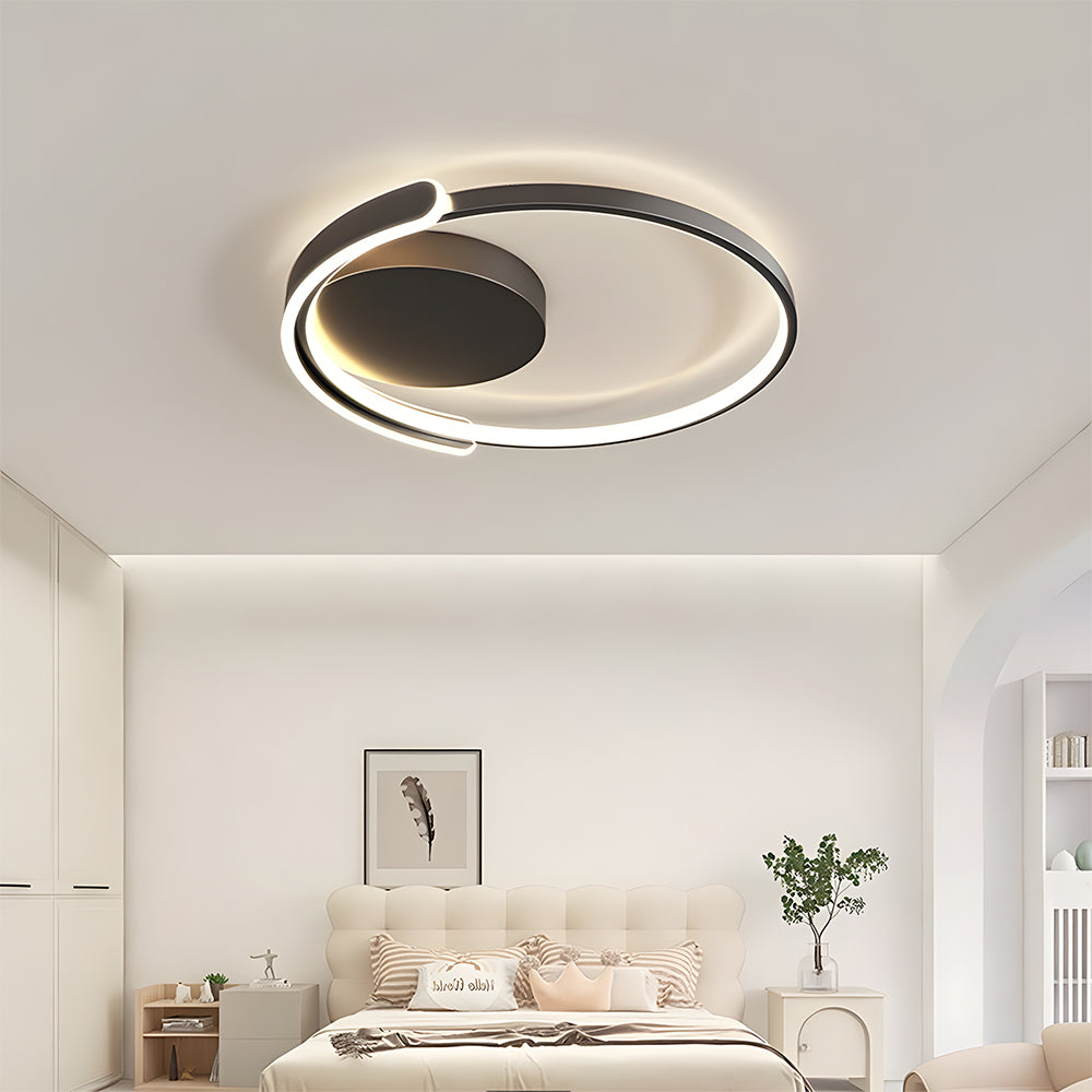 Round LED Ceiling Light - Modern Fixture for Living Room & Dining Room