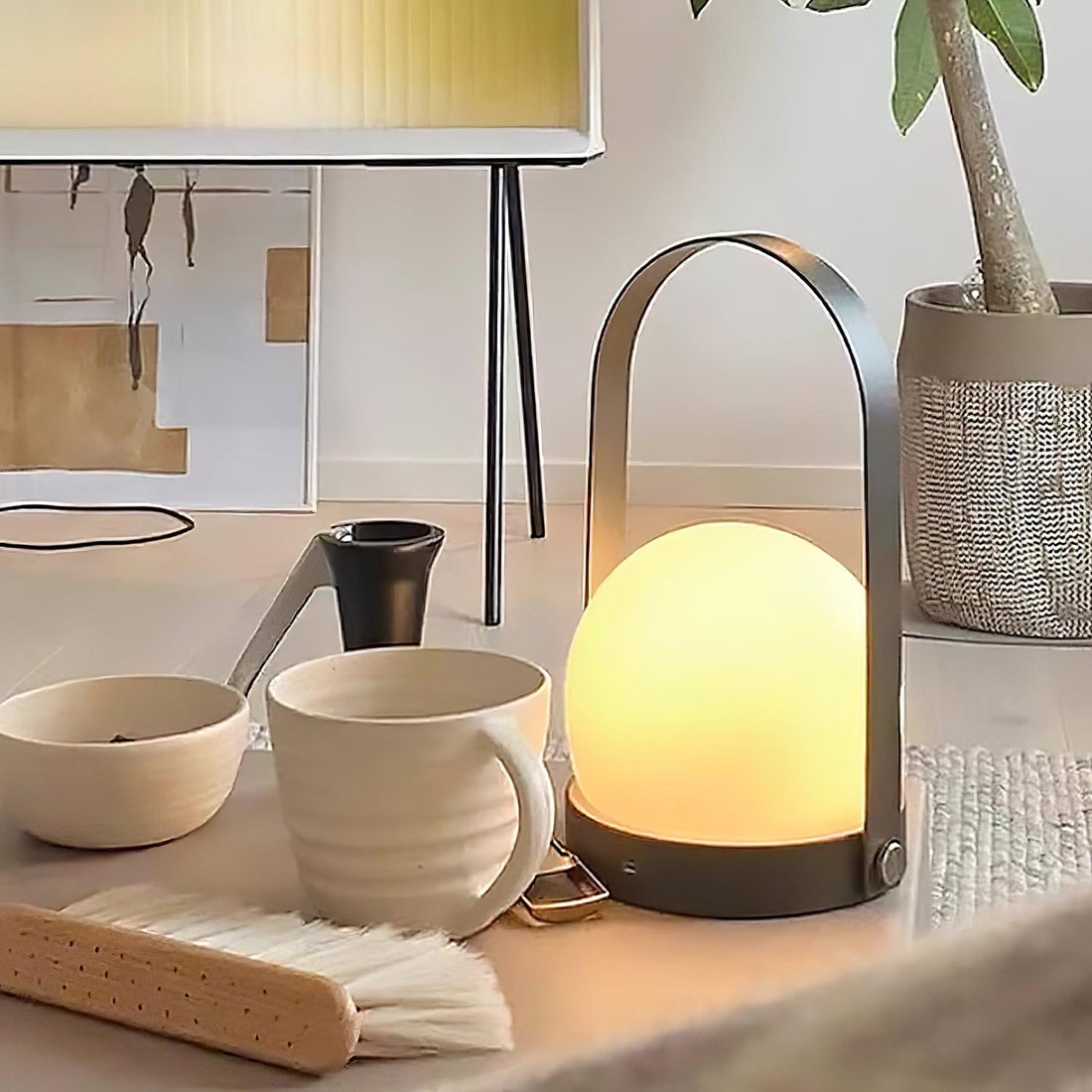 Tragbare Akku-Tischlampe – Moderne Lampe für Schreibtisch und Schlafzimmer