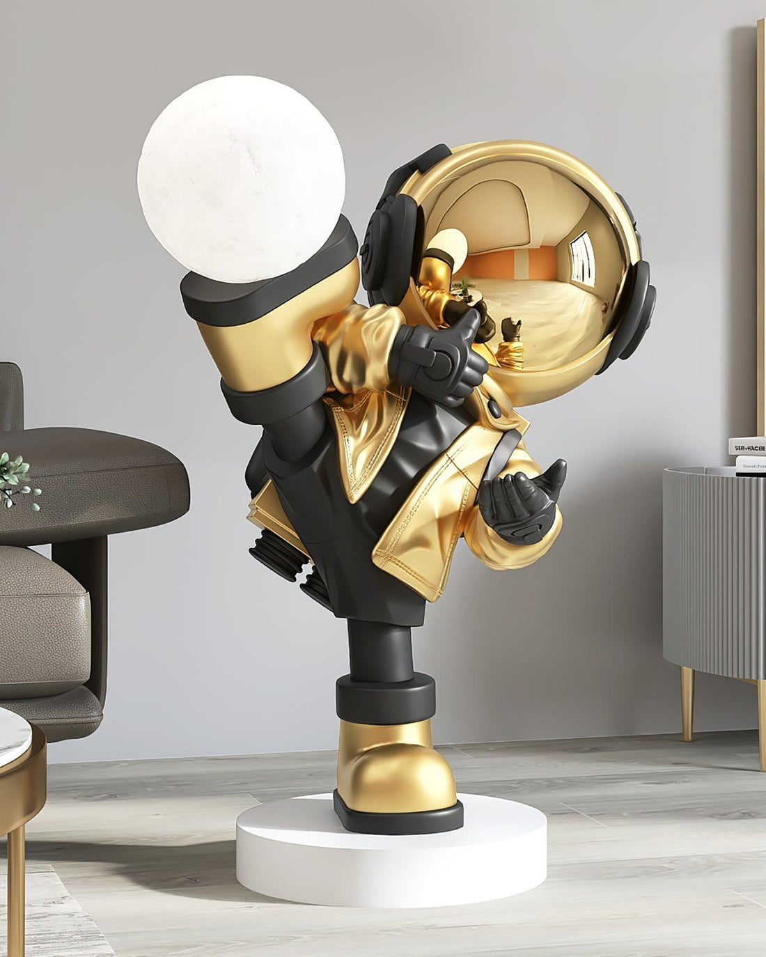Built-in Battery Floor Lamp - Sculpture Floor Lamp