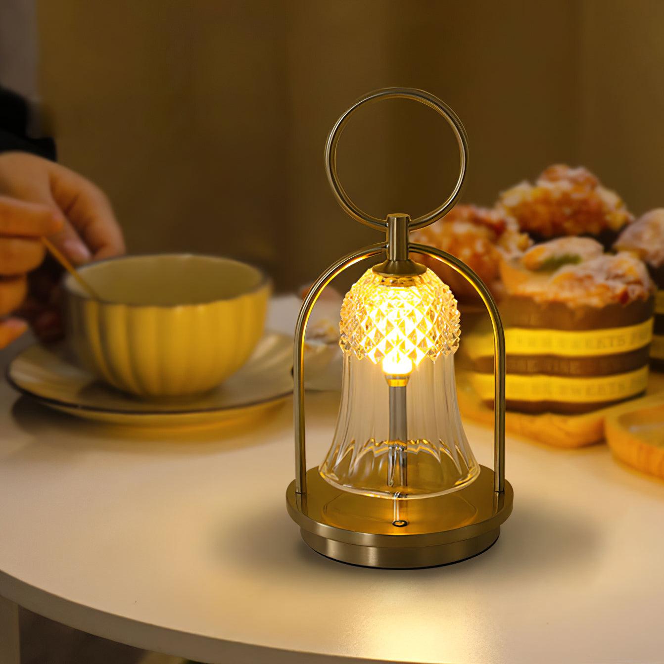 Tragbare Akku-Tischlampe – Wiederaufladbares LED-Licht für Zuhause &amp; Draußen