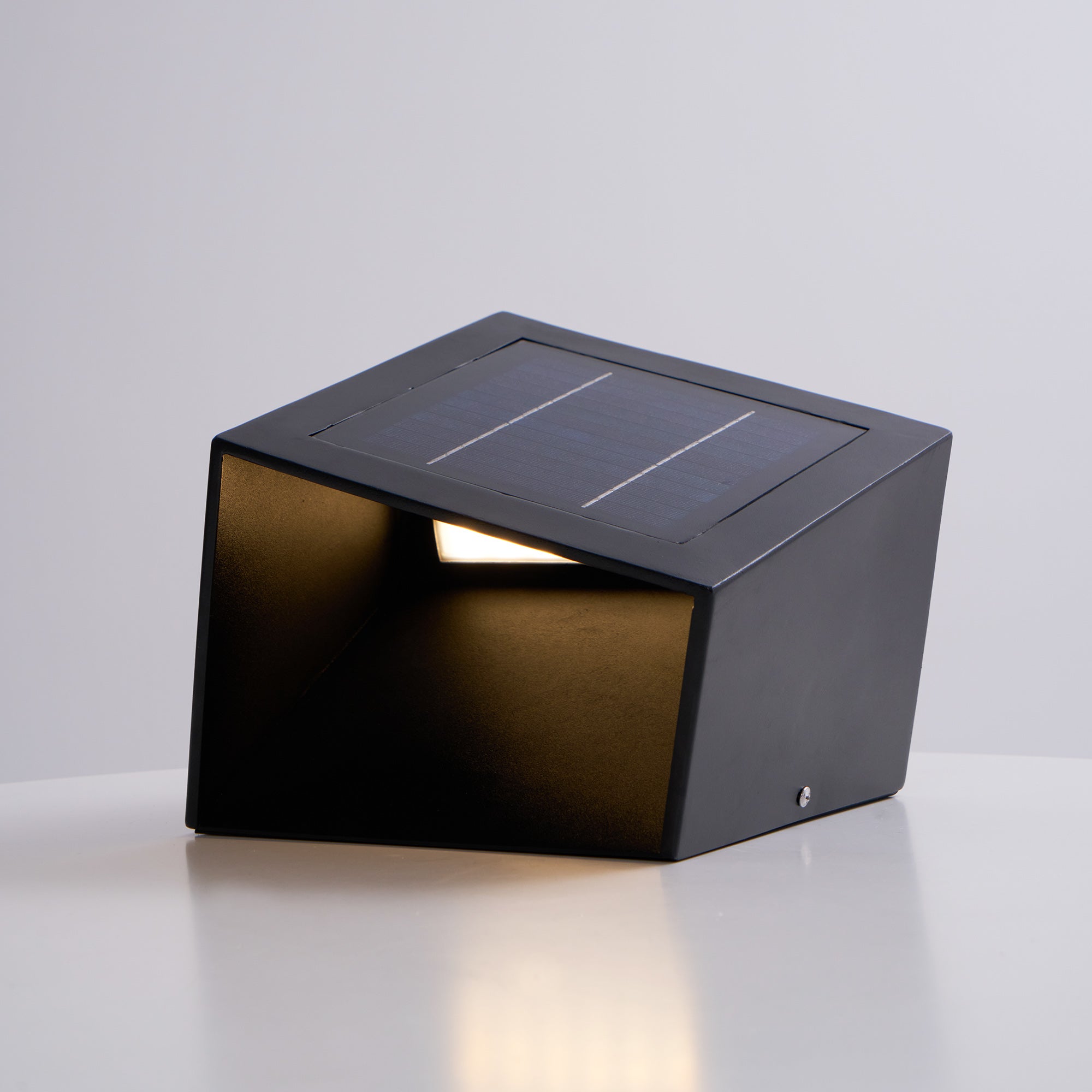 Cube Garden Solar Light - Compact LED Lamp for Patio & Small Gardens