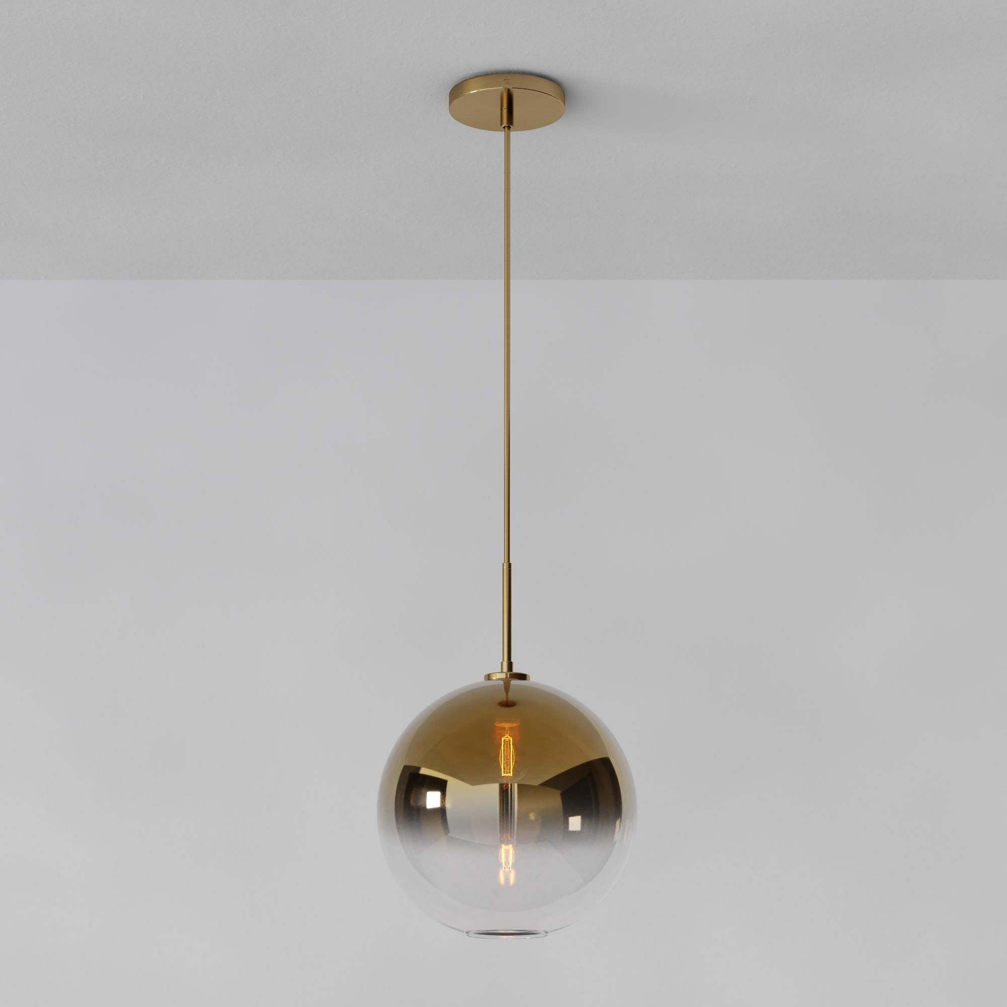 Selvion Sculptural Globe Pendant Light - Modern Glass Pendant Lamp - Sleek Design