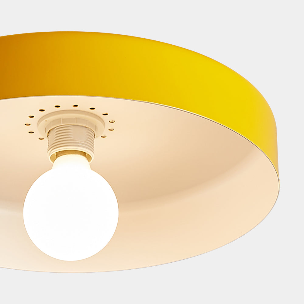 Flush Mount Art Decor Ceiling Light - Iron Round Fixture for Entryway