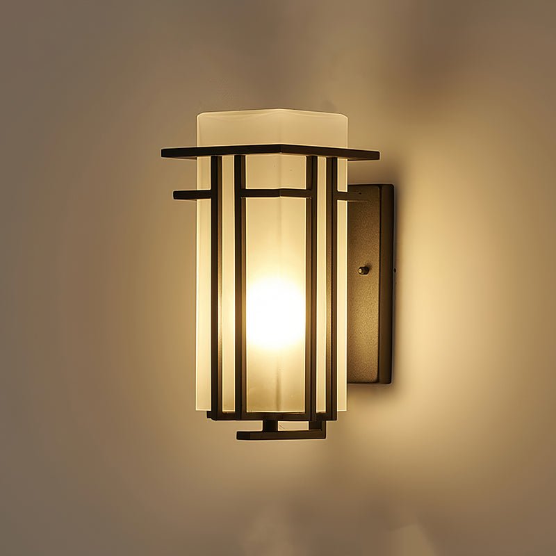 Outdoor Wall Lamp - Retro Iron Sconce for Front & Back Door Lighting