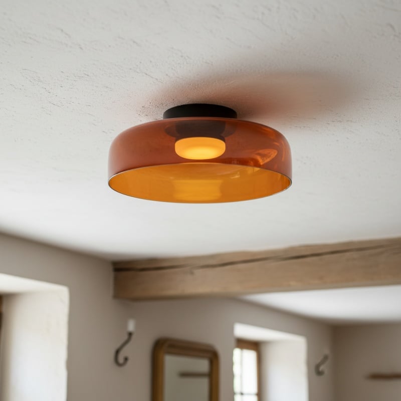 Celestial Modern Layered Glass Ceiling Light - Scandinavian Ceiling Lamp for Home Spaces