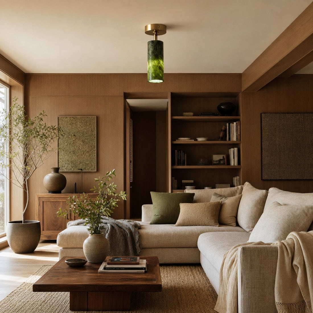 Natural Jade Passage Ceiling Light