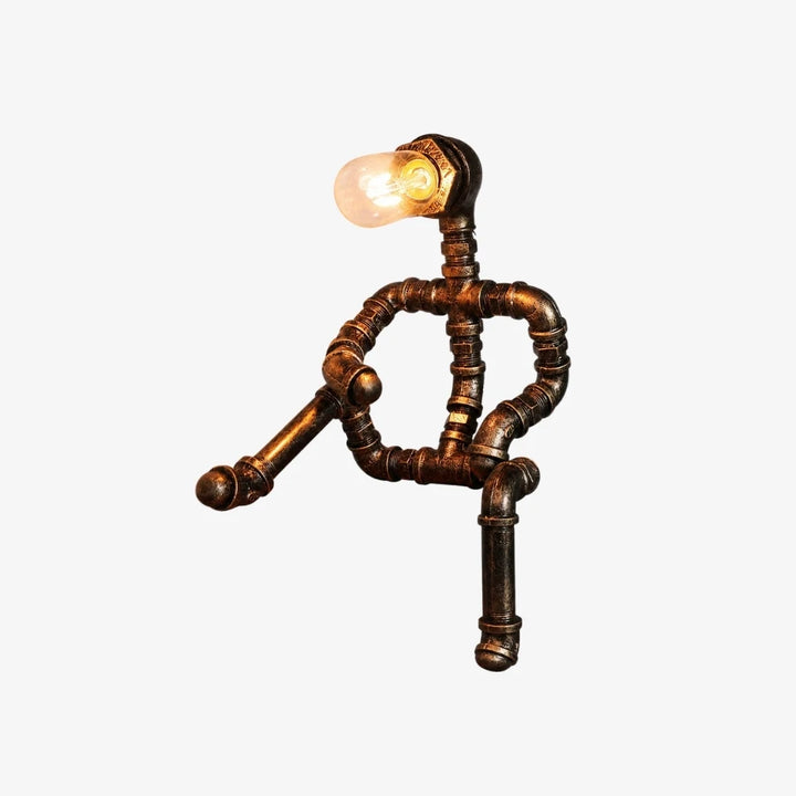 A pipe character table lamp