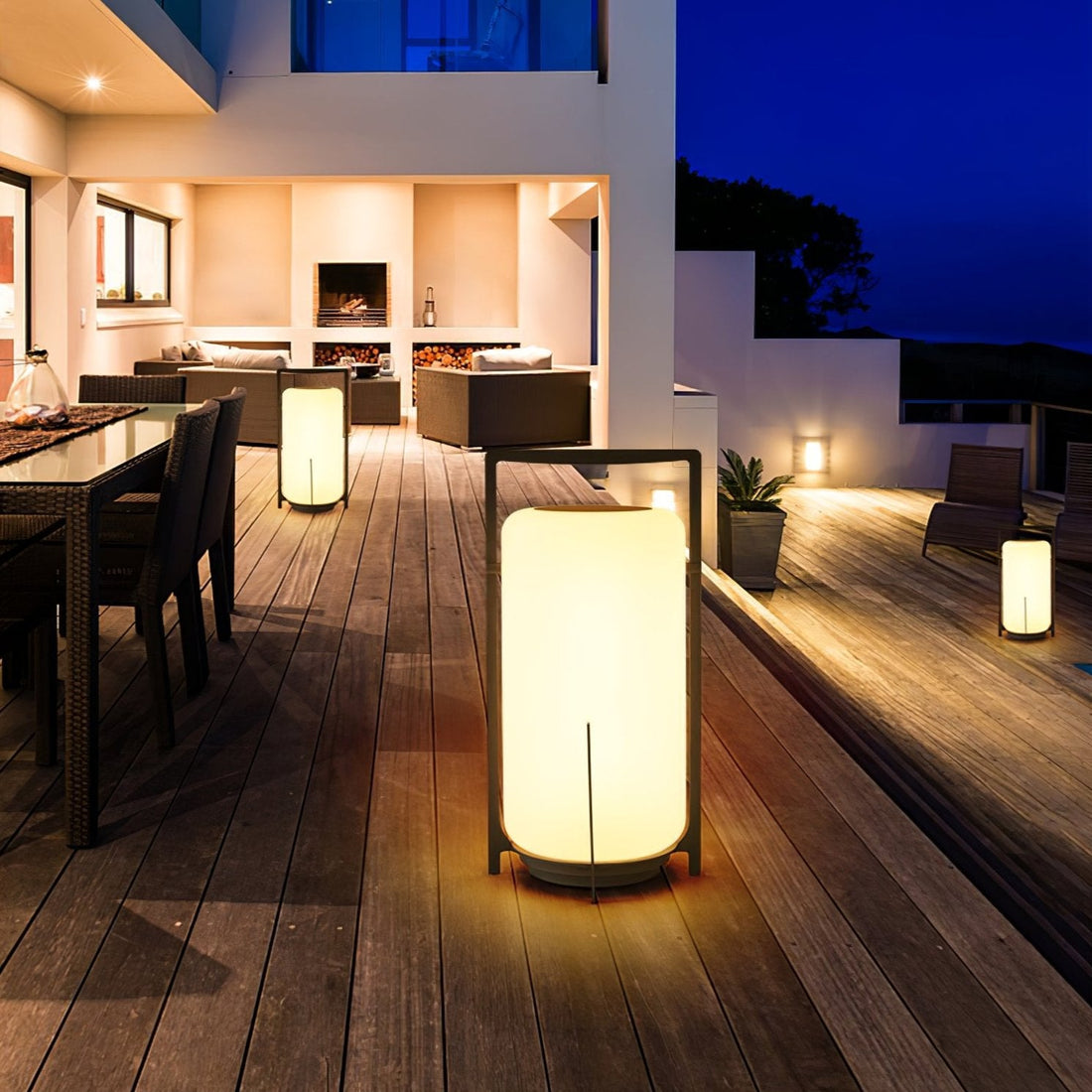 Solar-Tischlampe für den Außenbereich – Langlebigkeit aus Edelstahl