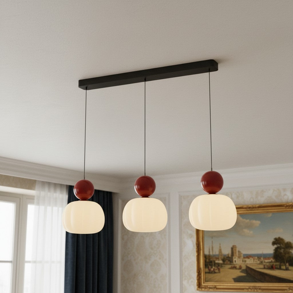 Ornavigo Geometric Art Deco Pendant Light - Modern Bauhaus Orb Style for Kitchen Island