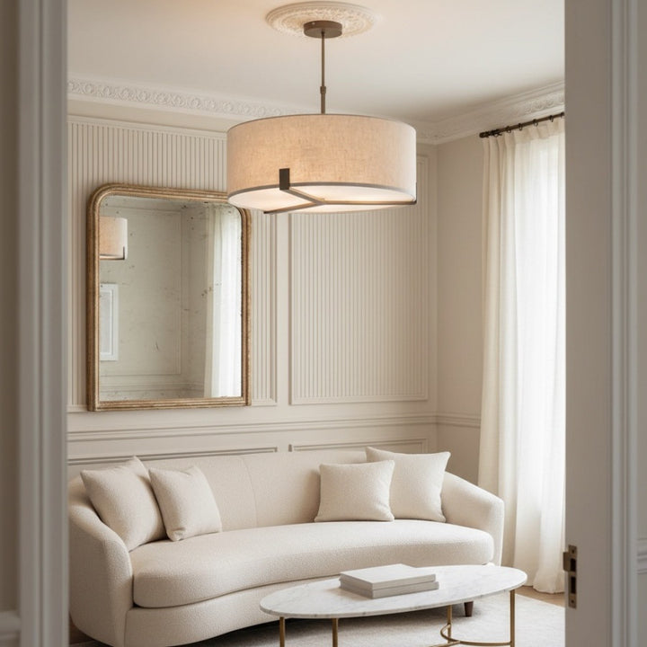 Tela 3 Light Suspension Light - Stylish Adjustable Pendant for Dining or Bedroom
