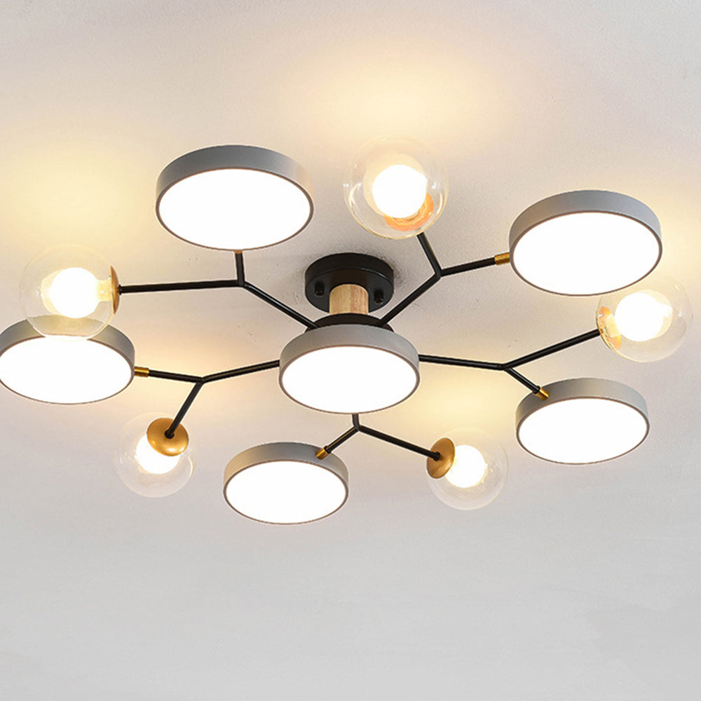Branch LED Acryl Deckenleuchte - Kreatives Scheibendesign fürs Wohnzimmer