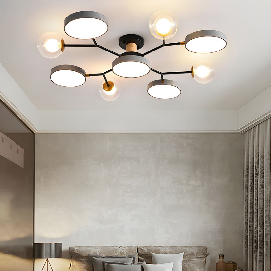 Branch LED Acryl Deckenleuchte - Kreatives Scheibendesign fürs Wohnzimmer