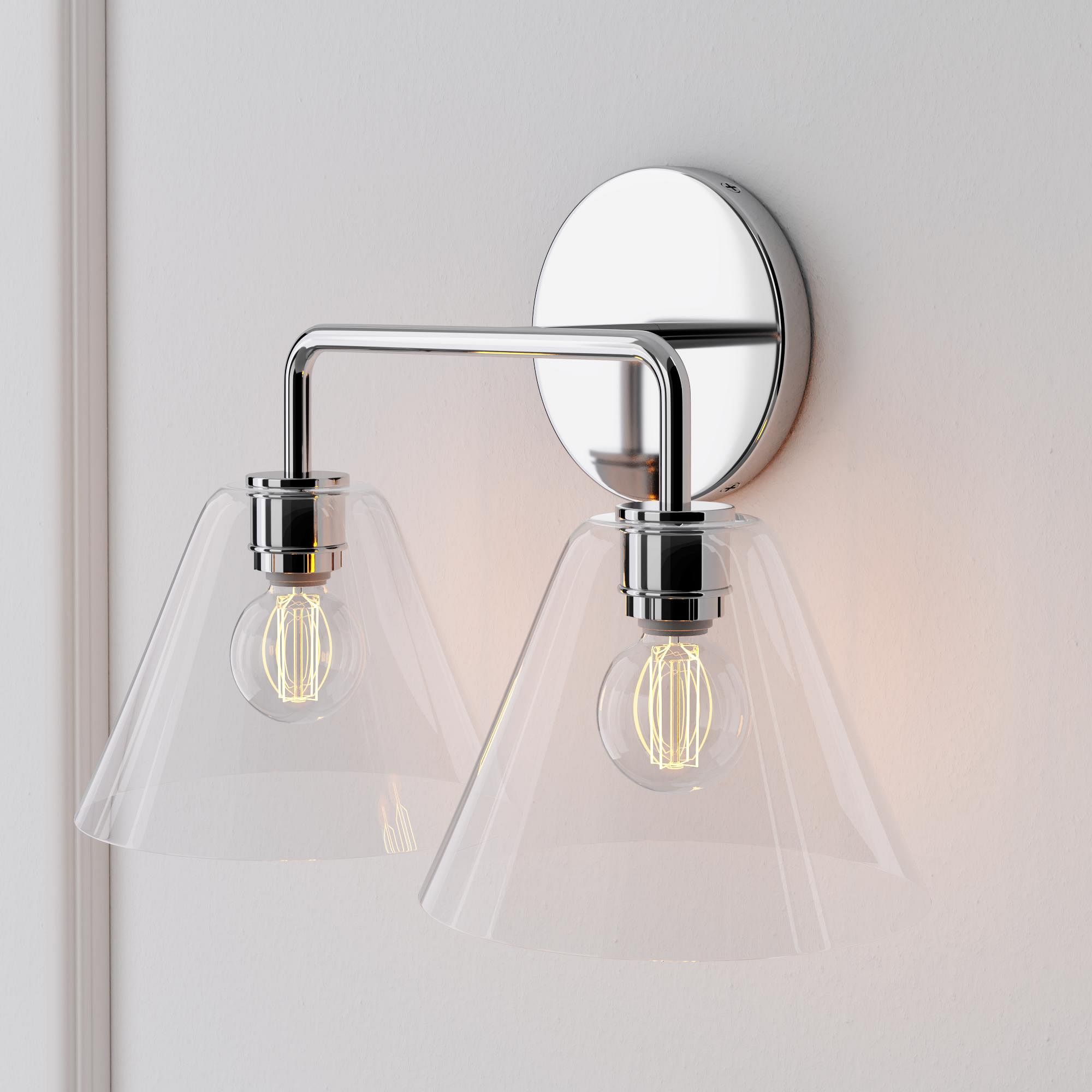 Conica Cone Wall Sconce - 1, 2, 3-Light Modern Glass Lighting