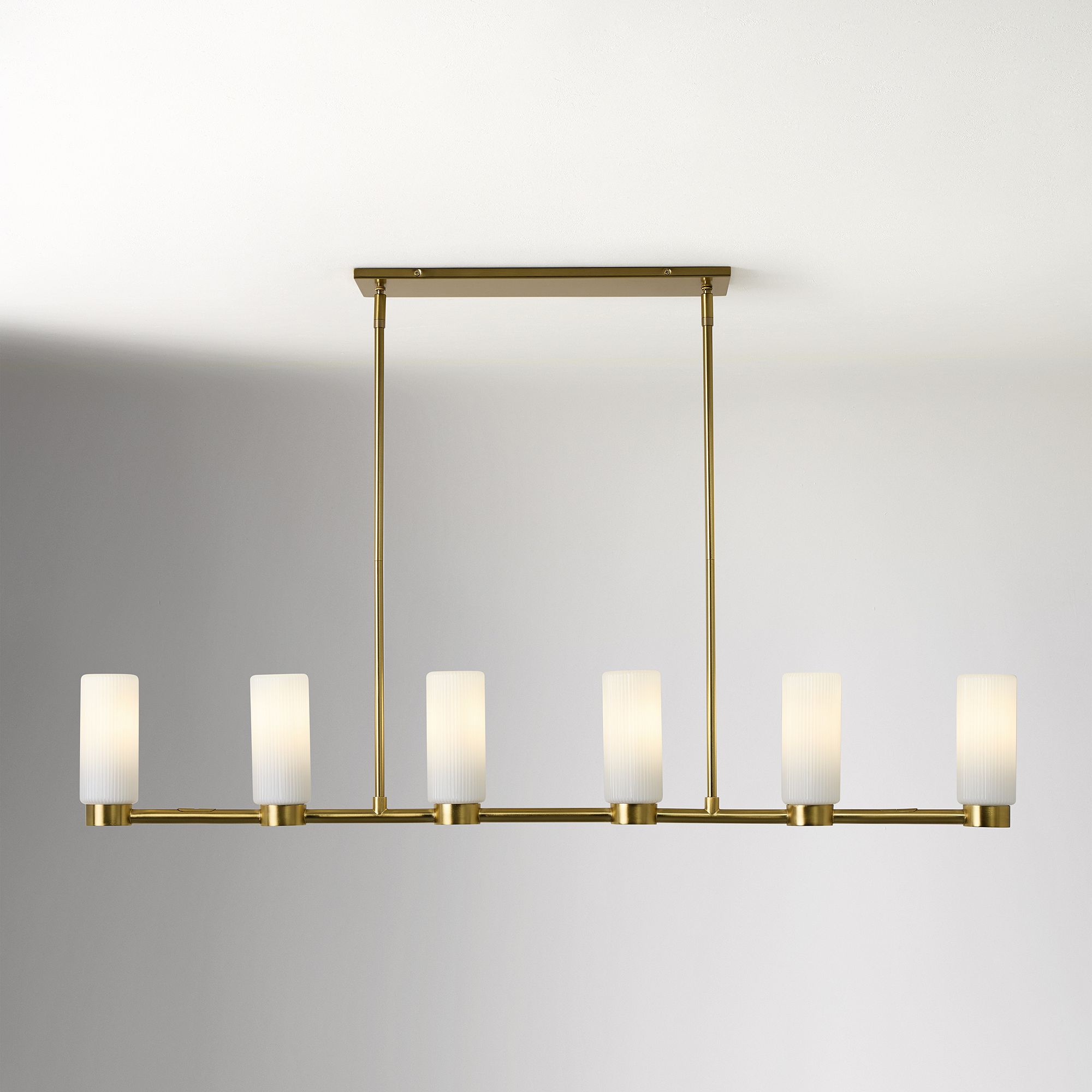 Rivora Fluted Glass Chandelier – Elegant Ribbed Lasting Design