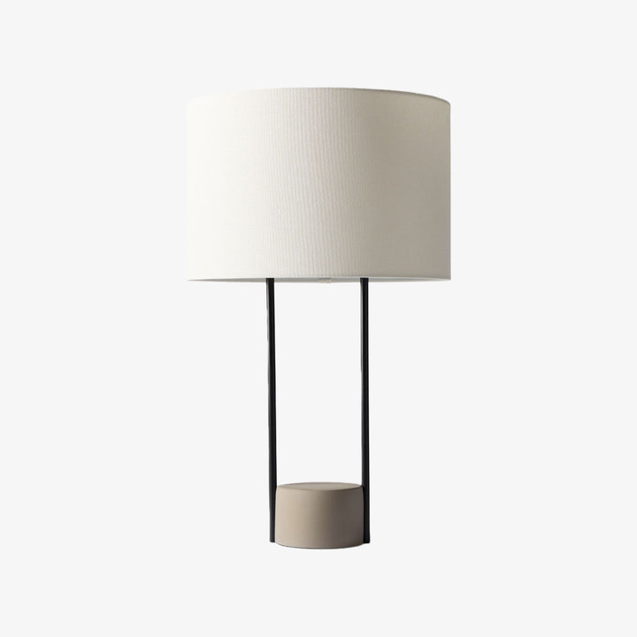 Luma Minimalist Industrial Table Lamp and Floor Lamp – Metal Frame with Soft Fabric Shade for Home and Office