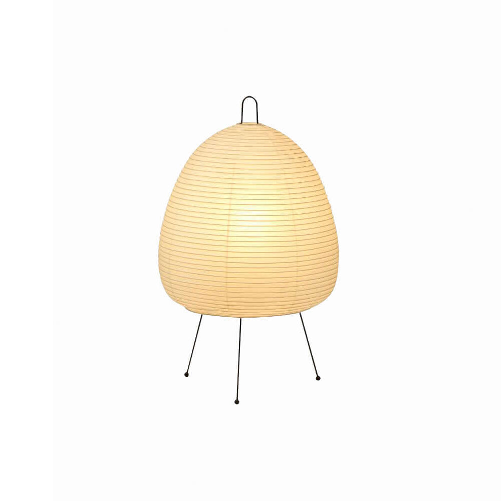 Japanisch inspirierte Papiertischlampe – Maulbeerpapierlampe fürs Schlafzimmer