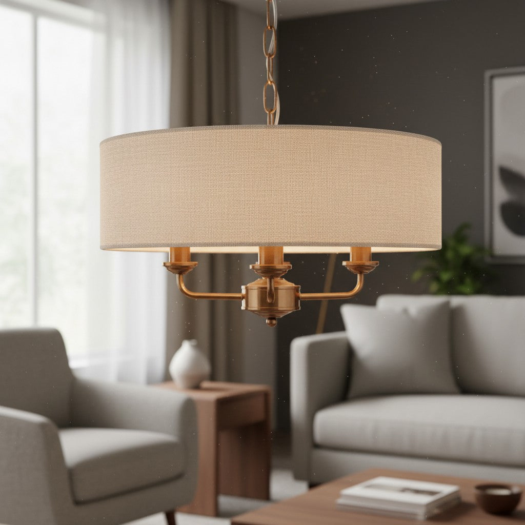 Tela Classic Multi-Light Design Pendant Light – Traditional Style Hanging Lamp for Dining Room