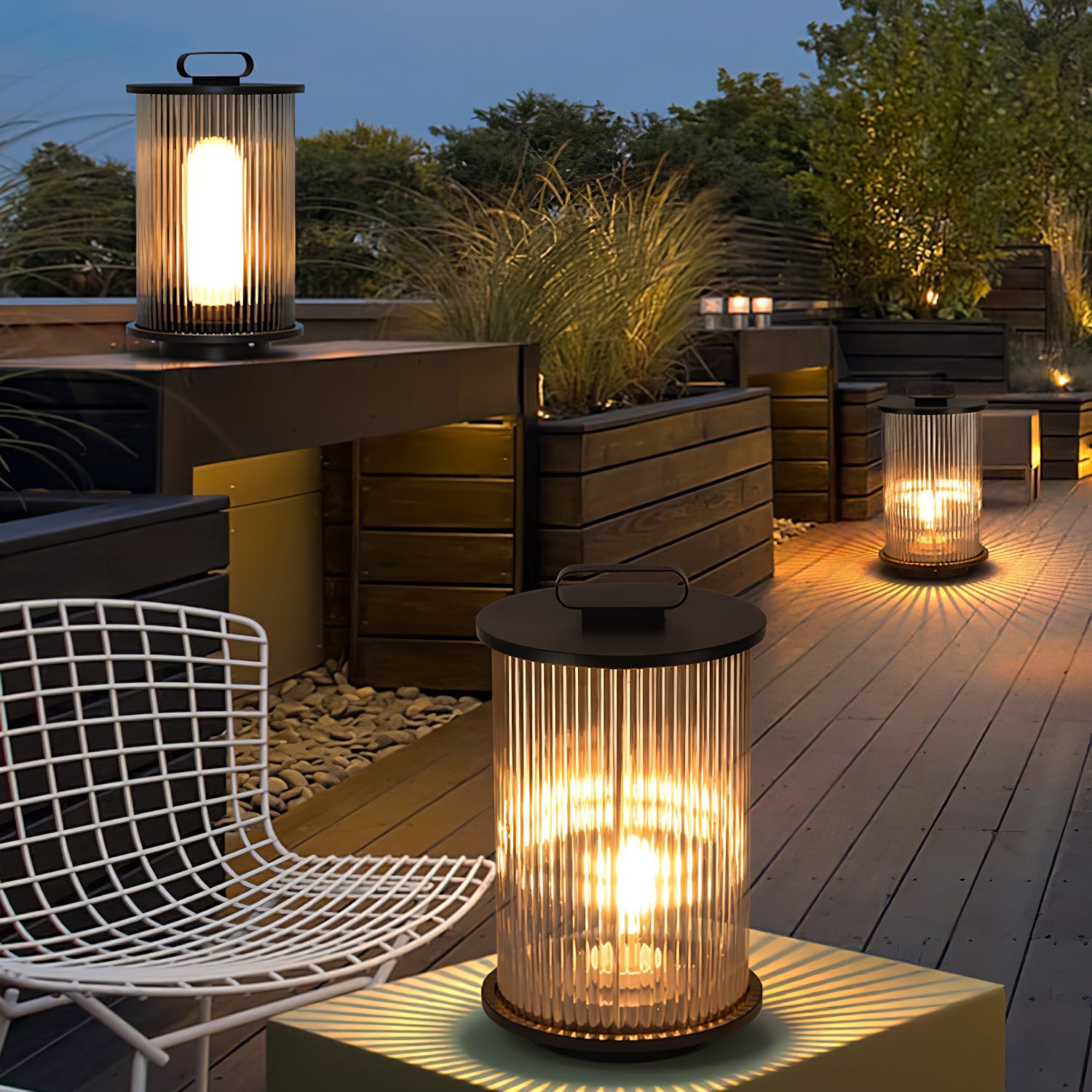 Lantern Garden Outdoor Light - Garden Outdoor Lamp Ideal for Walkways