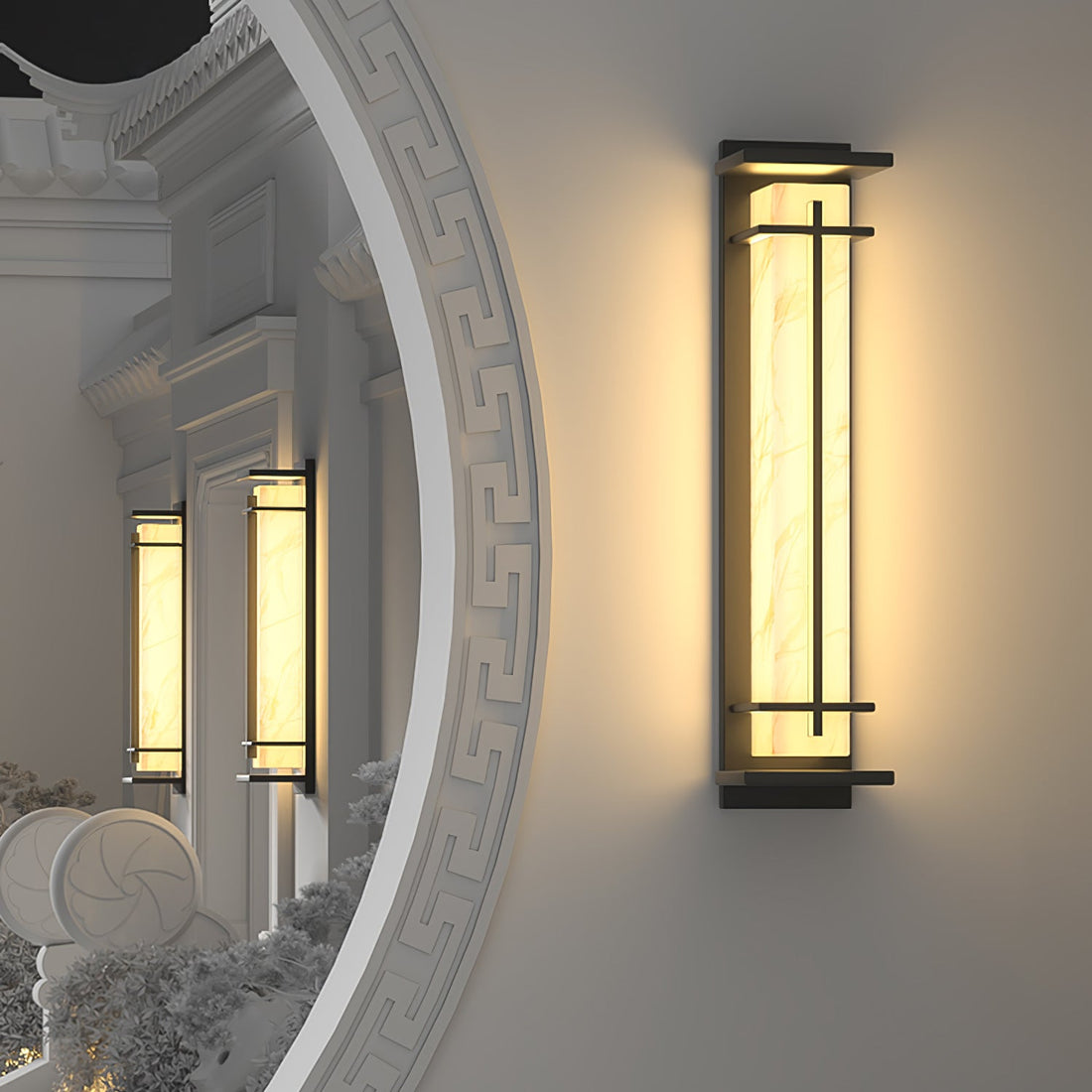 Quadratische Außenwandleuchte - Wasserdichte LED-Lampe für Garten &amp; Terrasse
