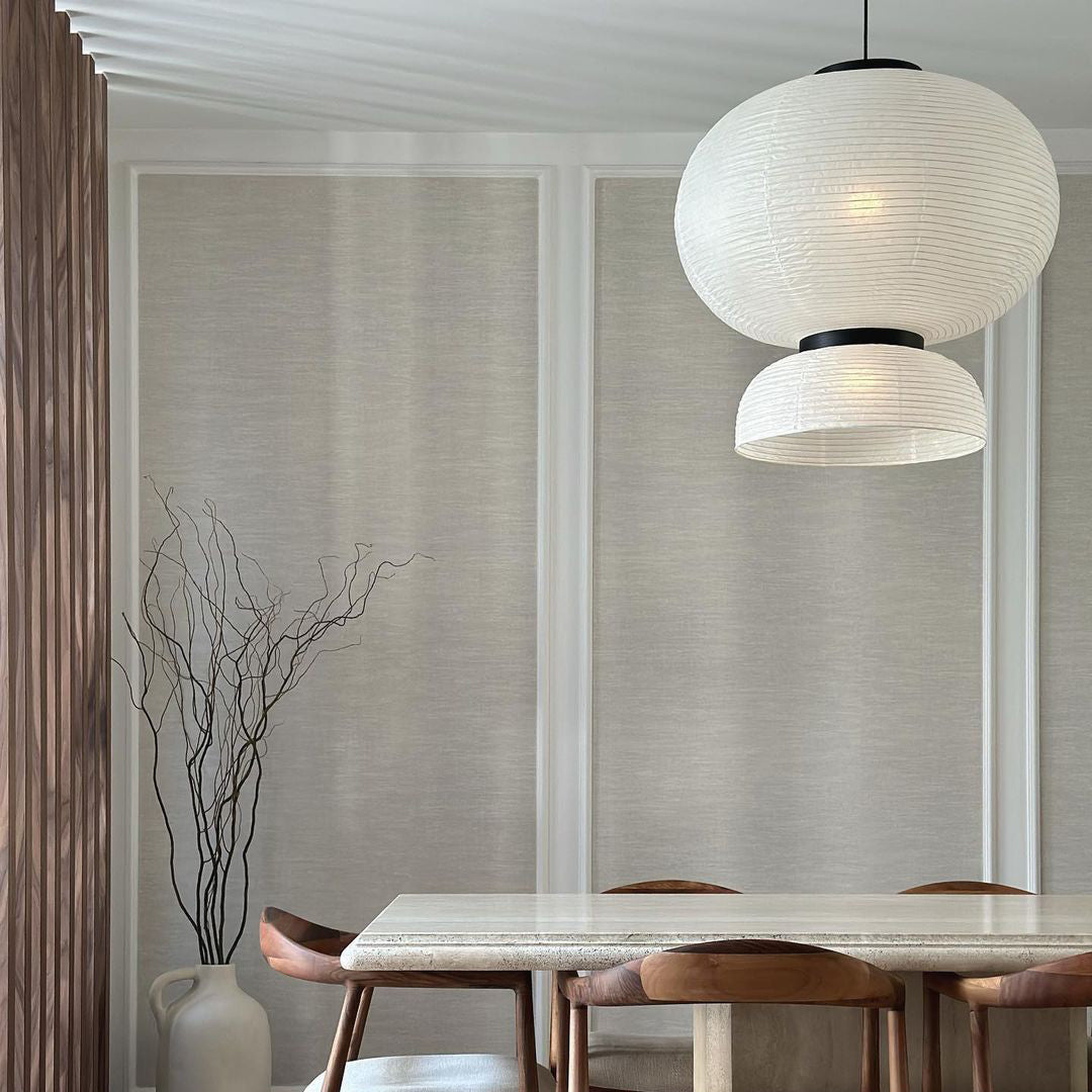 Rounded Layered Paper Plug-In Pendant