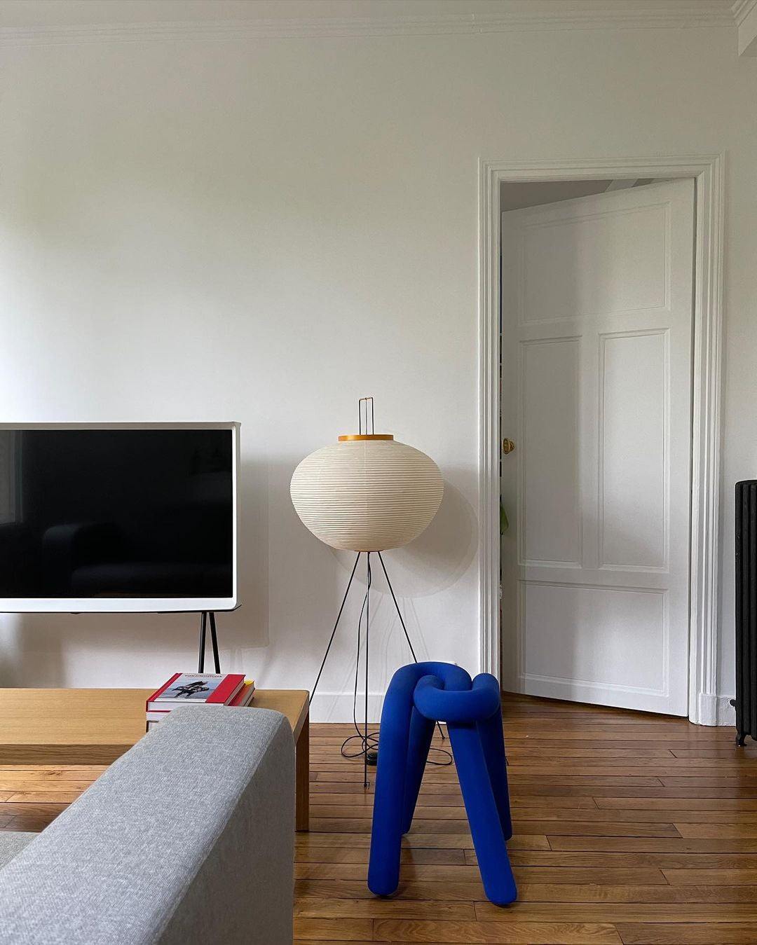 Rice Paper Floor Lamp - Bamboo Frame Soft Light for Living Room