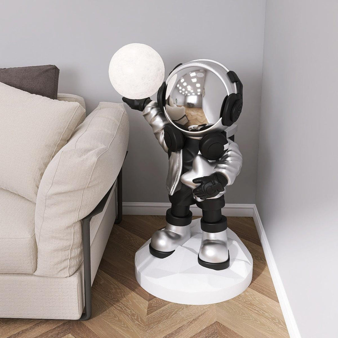 Stehlampe mit eingebautem Akku – Stehlampe ideal für Weltraum-Enthusiasten