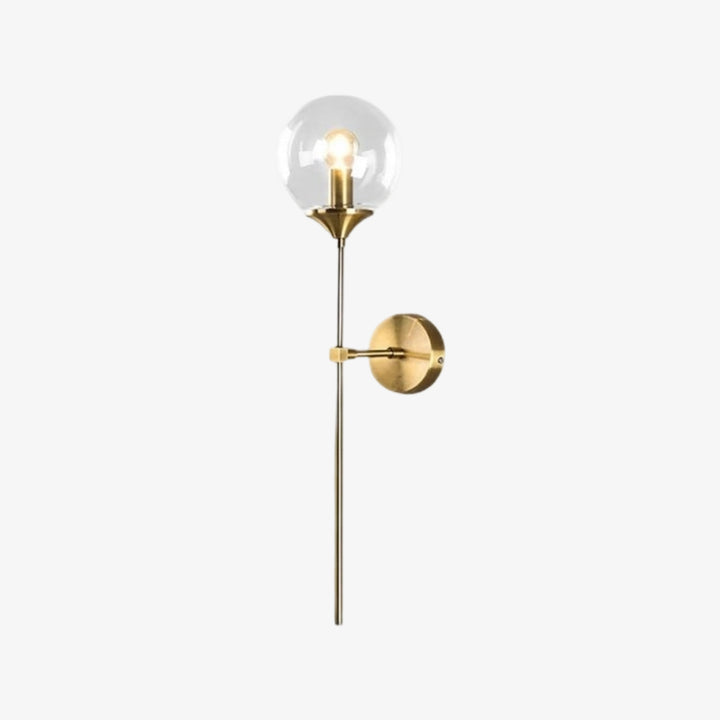 Beanaura Wall Lamp Nordic Glass Ball Metal Design – Modern Indoor Lighting for Living Room