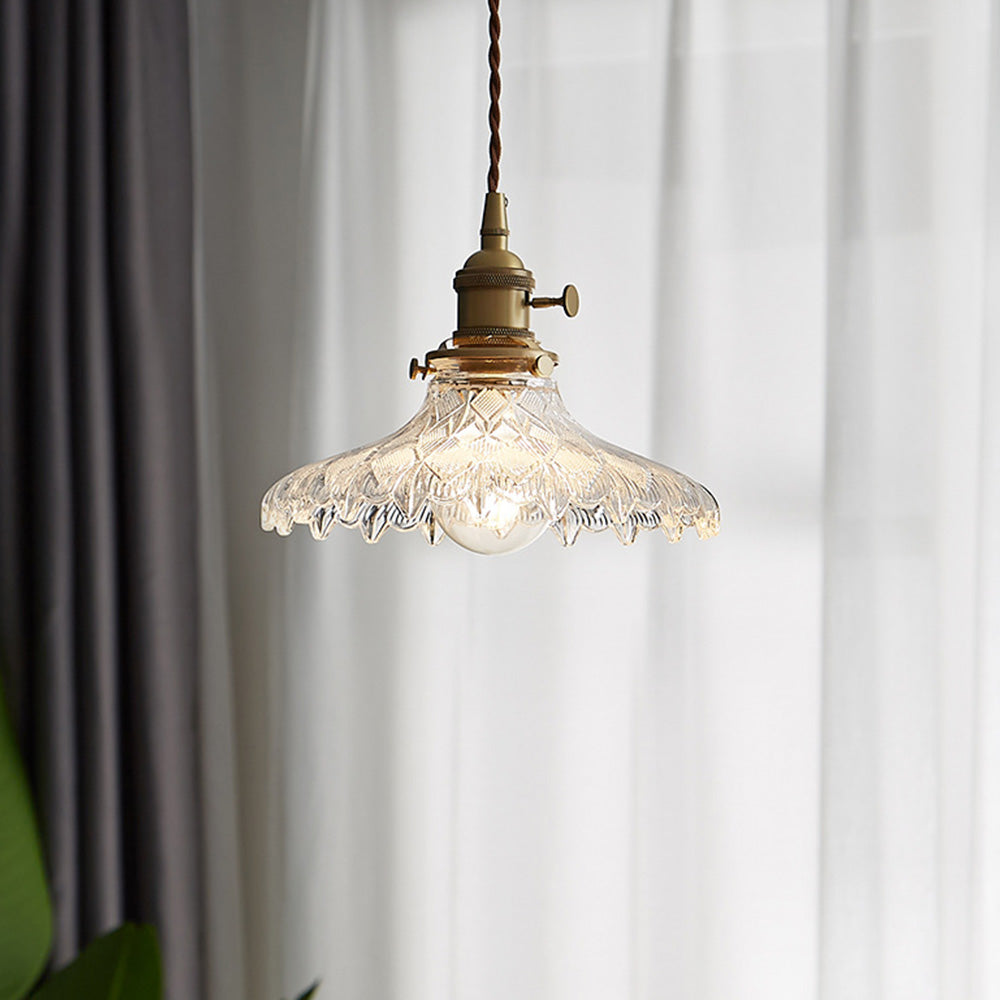 Small Glass Pendant Light - Modern Kitchen Island Lighting Minimalist