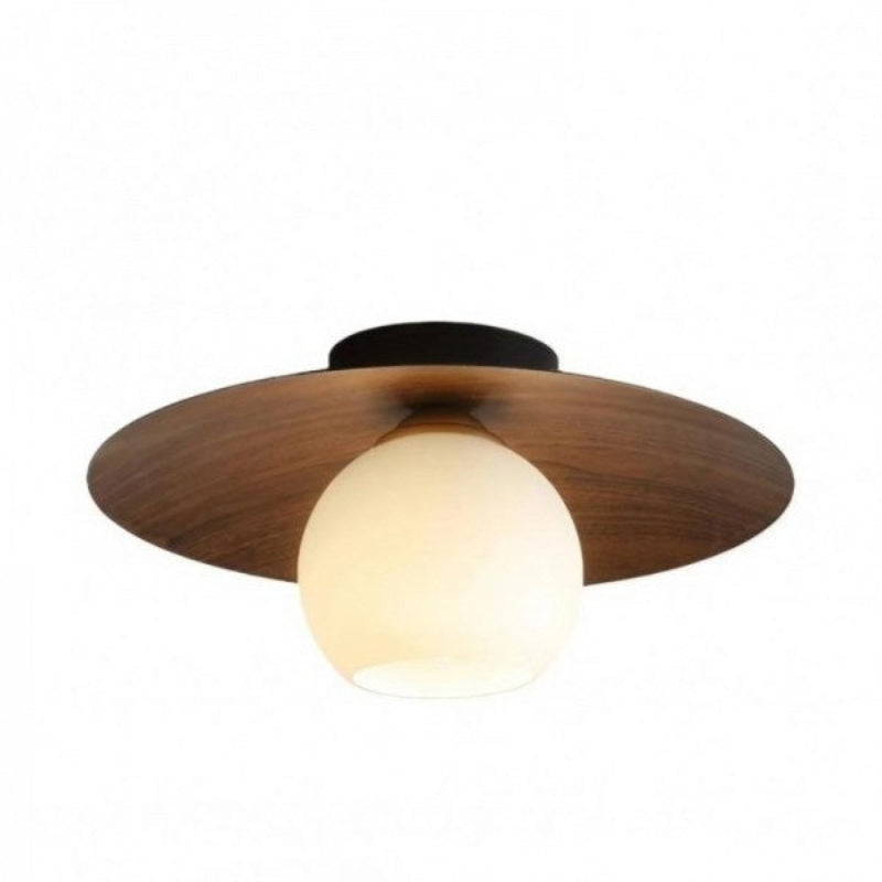 Moderne Deckenlampe aus Glas mit fliegender Untertasse