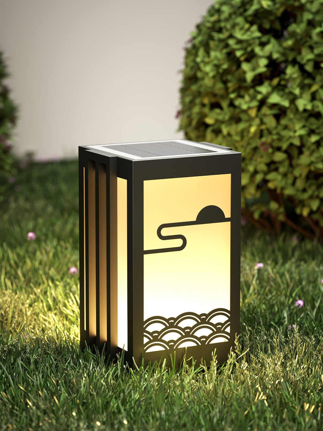 Sunrise Pattern Außenlampe - Edelstahl Acryl für den Garten