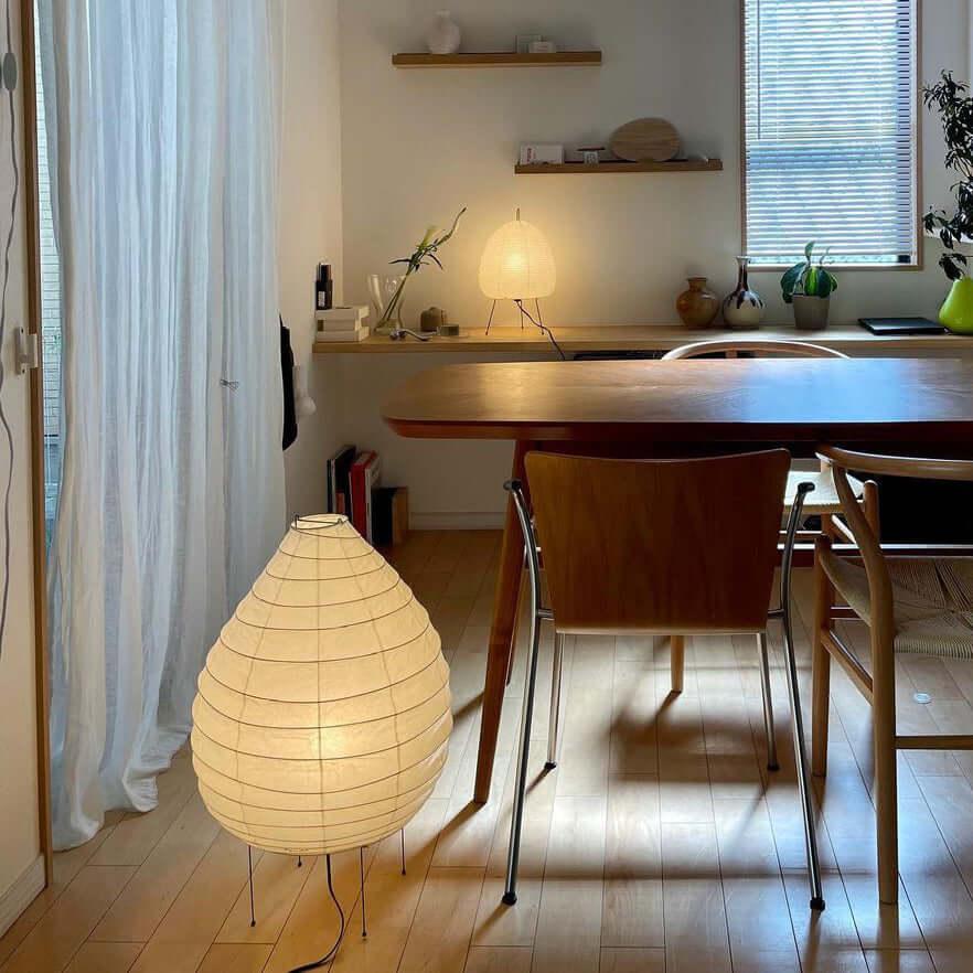 Tischlampe aus Washi-Papier – Laternendesign für Wohnzimmer und Schlafzimmer
