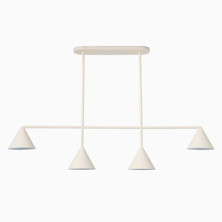 Brivana Modern Metal Chandelier - Black Cone Pendant Lamp for Office