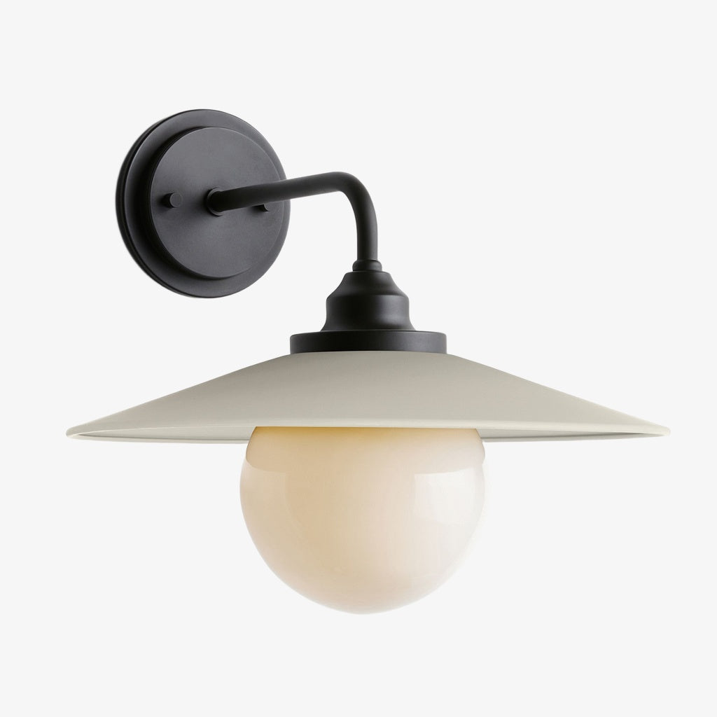 Cordax Utility-Inspired Wall Sconce - Metal and Glass for Indoor Outdoor Decor