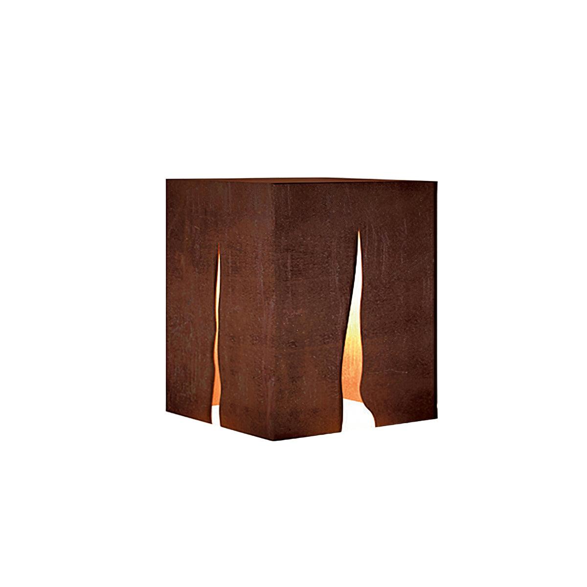 Simple Modern Outdoor Light - Garden Light with Rust-Colored Frame