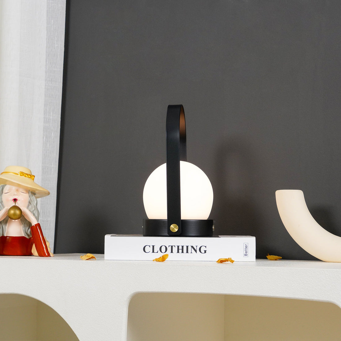 Tragbare Akku-Tischlampe – Moderne Lampe für Schreibtisch und Schlafzimmer