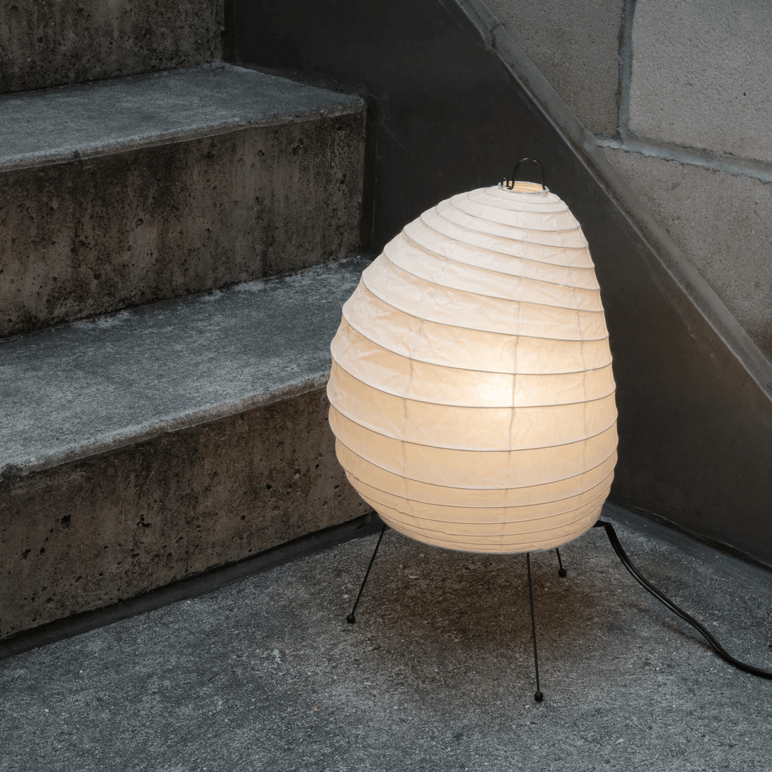Papiertischlampe – Minimalistische Lampe im Washi-Stil für die Leseecke