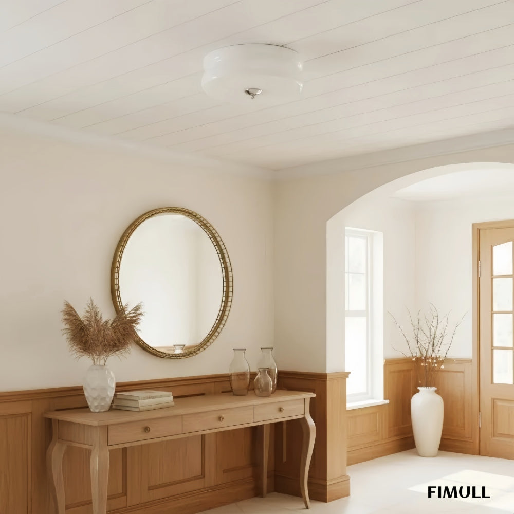 Opalix Elegant Curved Decorative Ceiling Fixture in Art Deco Style for Kitchens