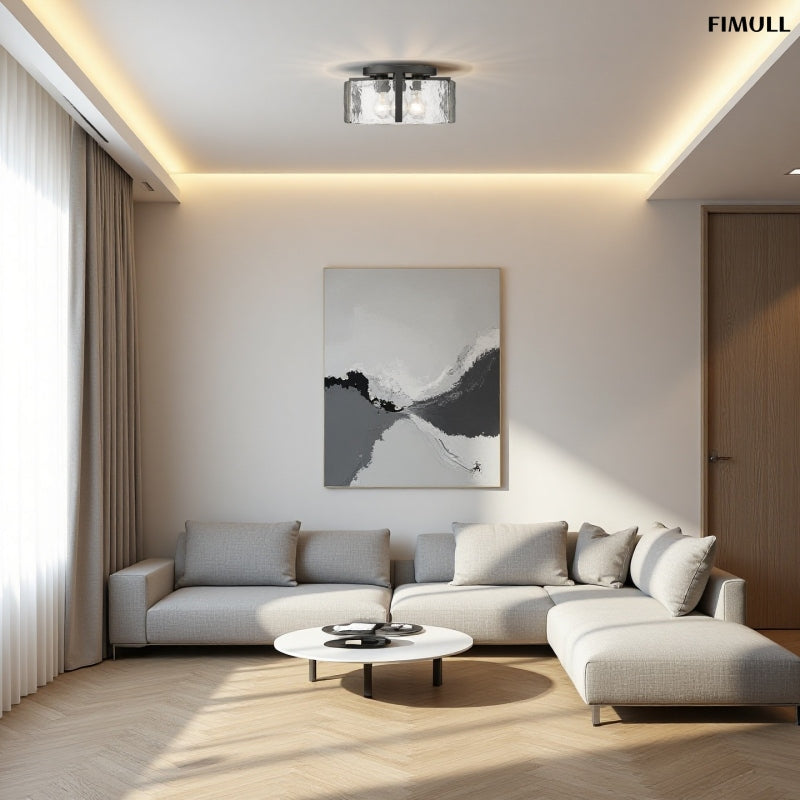 Strukturglas Luxus Modern Deckenleuchte