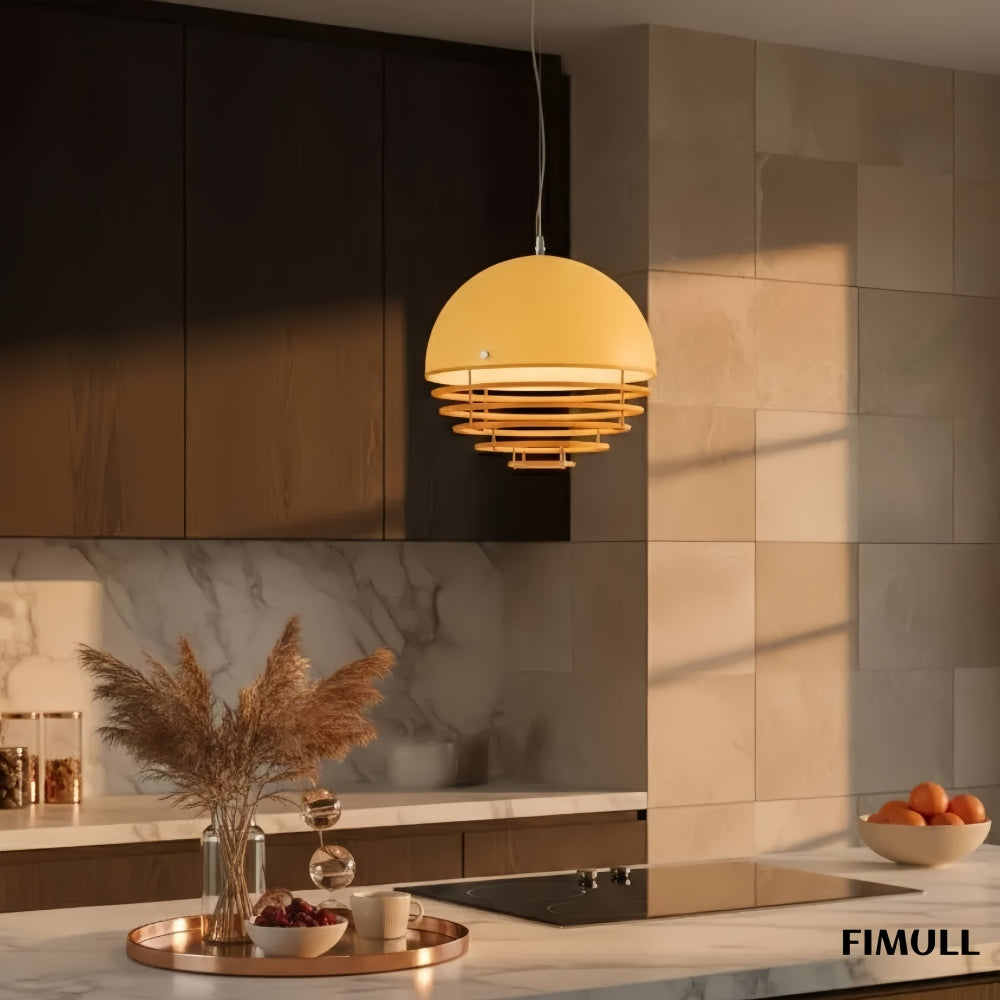 Afterglow Sunset Gradient Pendant Light - Modern Bauhaus Layered Pendant Light for Living Room