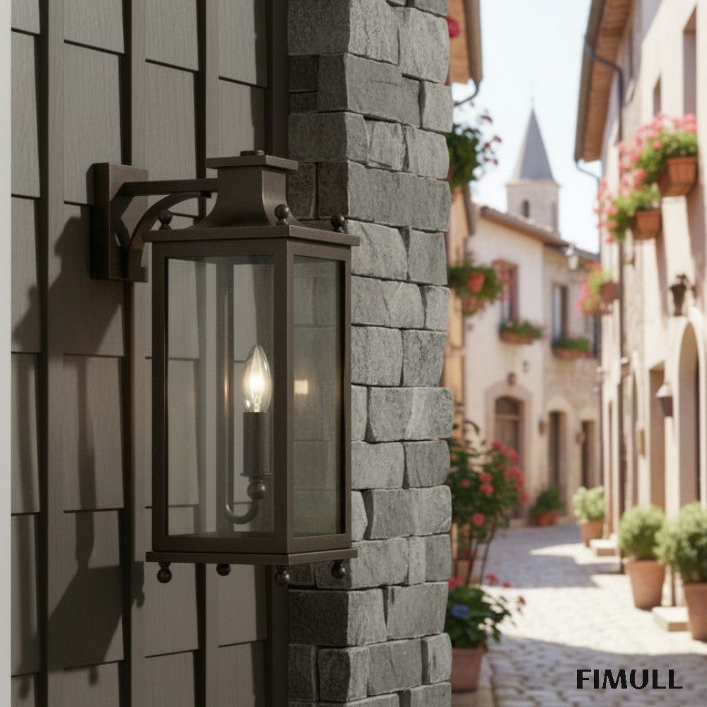 Yolvira Metal Outdoor Lantern Wall Light - Versatile Sconce for Patio
