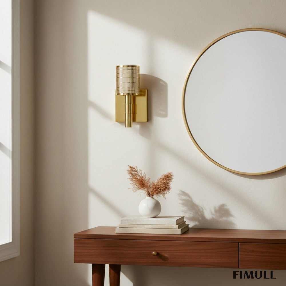 Galvia Perforated Metal Wall Sconce - Modern Wall Light for Hallway