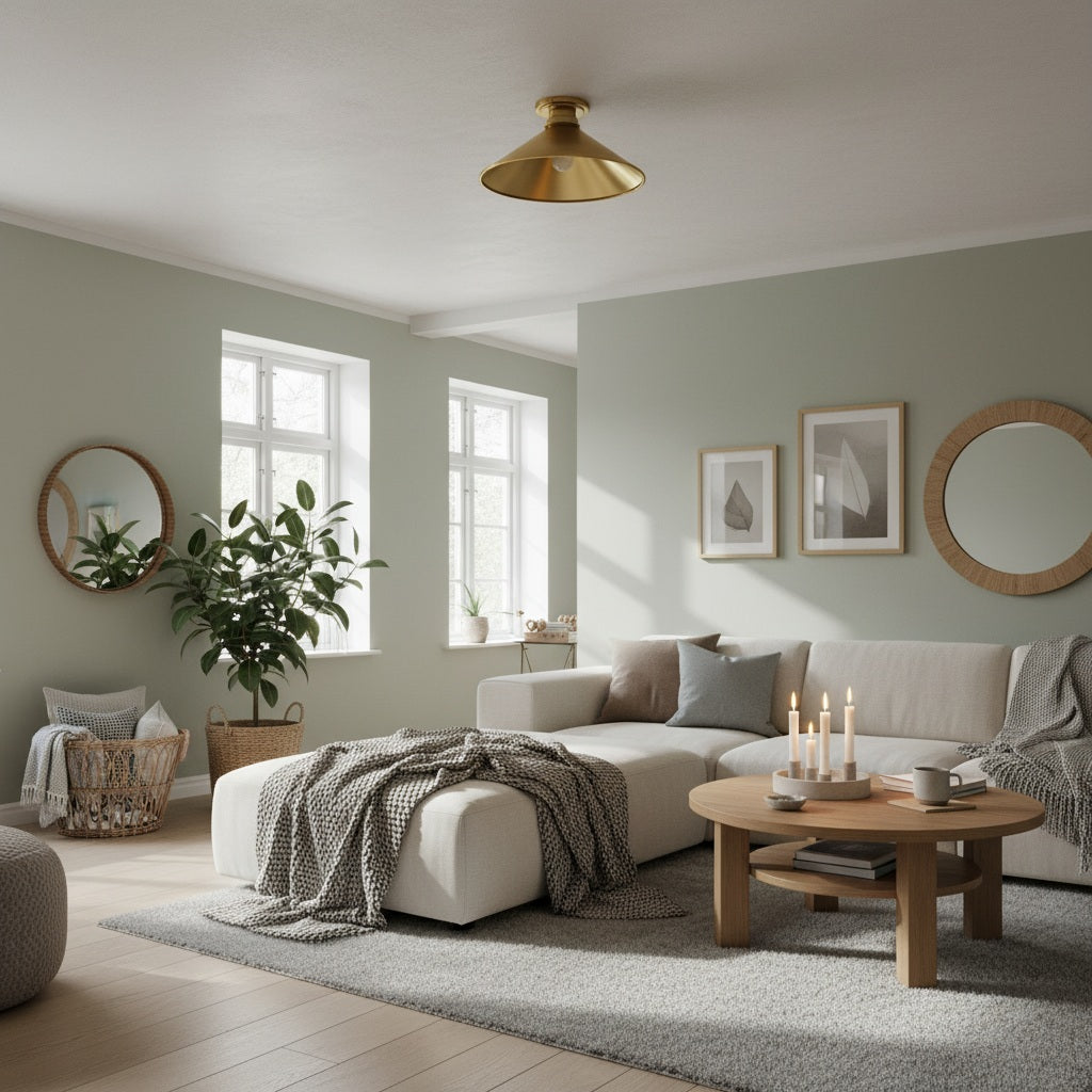 Aurenza Flush Mount – Farmhouse Ceiling Light with Simple Elegant Design