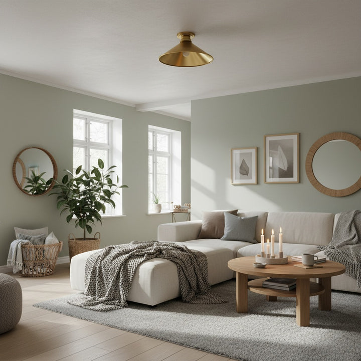 Aurenza Flush Mount – Farmhouse Ceiling Light with Simple Elegant Design