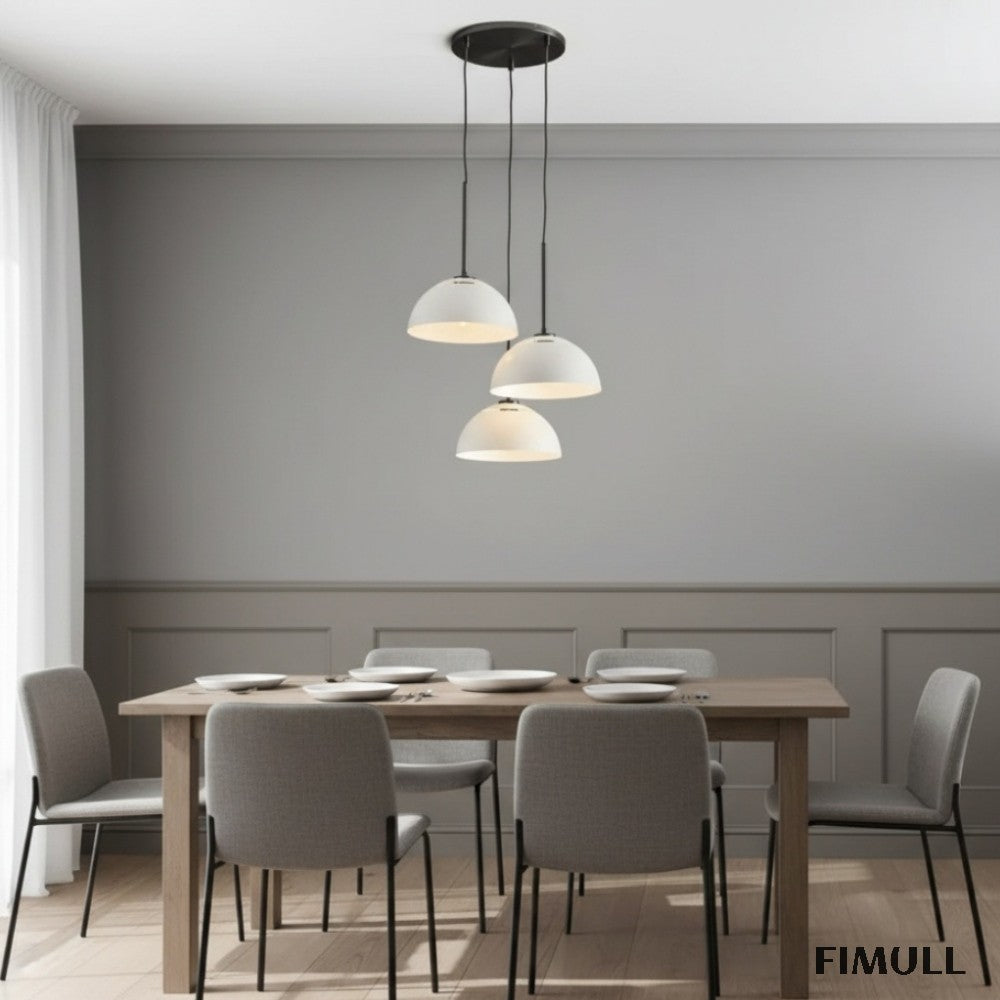 Parvion 3-Head Metal Pendant Light - Adjustable Modern Kitchen Lamp
